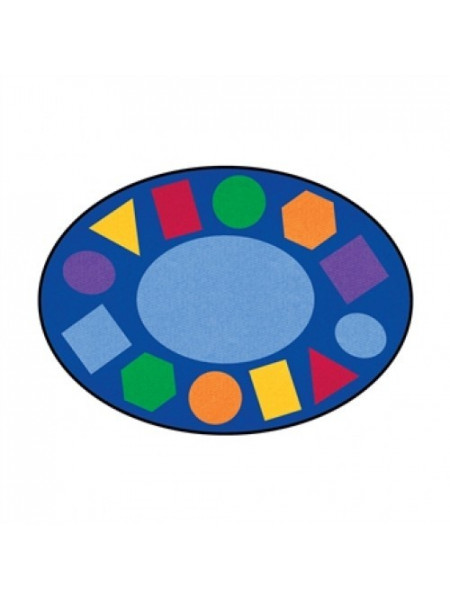 Килимок для навчання Геометрія овальний